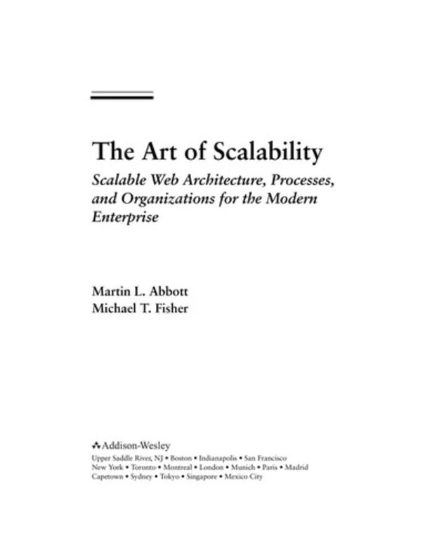 The Art of Scalability book cover 