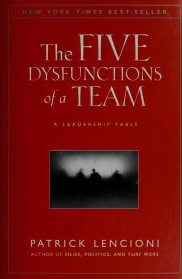 The Five Dysfunctions of a Team book cover 