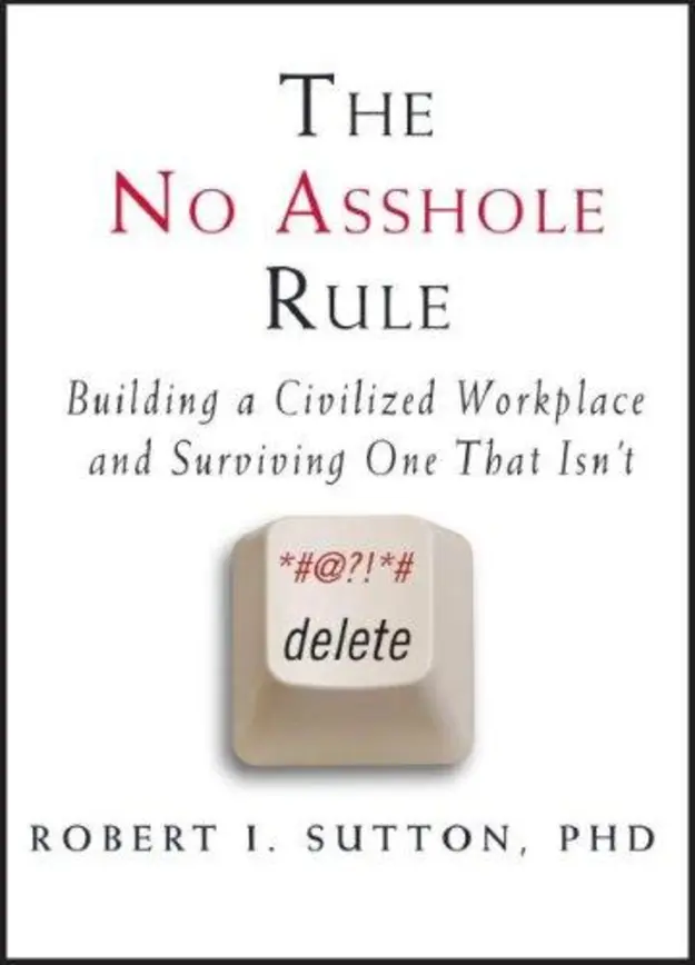The No Asshole Rule book cover 